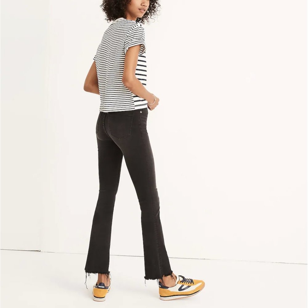 Tall Cali Demi-Boot Jeans in Berkeley Black: Chewed-Hem Edition